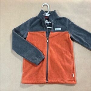 Magellan Outdoors Kids Orange and Gray Fleece Jacket